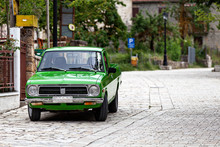 Old Green Pickup Car