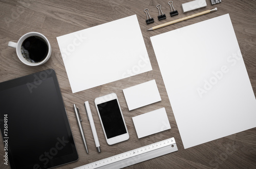 Fotografie, Obraz Letterhead and logo design blank template