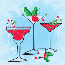 Retro-style Holiday Cocktails