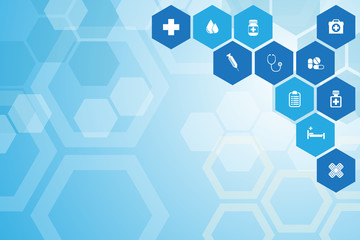 abstract medical blue background