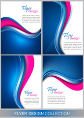 Poster - Set of business flyer template, brochure or corporate banner