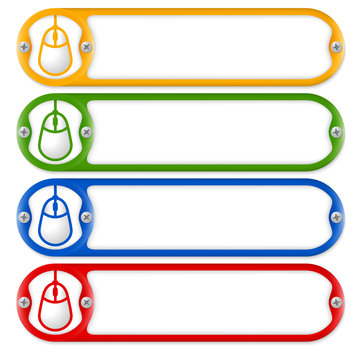 four frames with screws and mouse icon