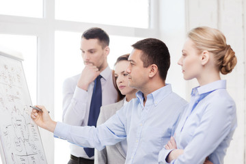 Sticker - business team discussing something in office