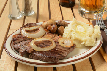 Wall Mural - Steak and potatoes