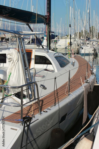 Naklejka na kafelki modern yacht
