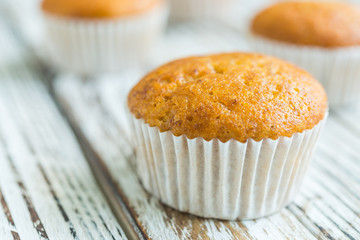 Canvas Print - banana muffin cake