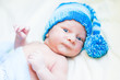 © len44ik - Cute newborn baby in a hat