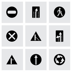 Wall Mural - Vector road element icon set