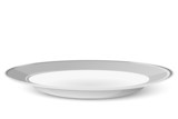 Fototapeta  - Empty simple classic plate isolated on a white