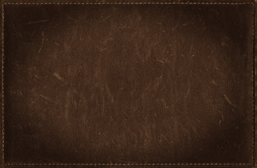 dark brown grunge background from distress leather texture