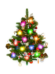 Wall Mural - Decorated christmas tree