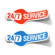 24 hours a day service sticker