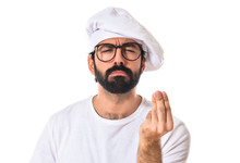 Chef Doing Italian Sign