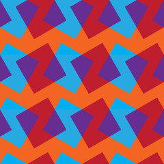 Poster - Vector seamless pattern with color rectangles.