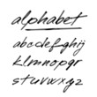 © tabitazn - Hand drawn vector alphabet, font, isolated letters