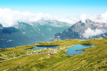 Wall Mural - Lac Noir et lac Besson de l' Alpe d' Huez