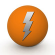 © iconsmaker - Bolt circular icon on white background