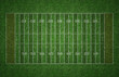 American Football Field on Grass