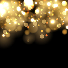 Gold bokeh background