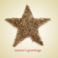 Wall Mural - seasons greetings