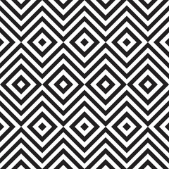 Wall Mural - ethnic tribal zig zag and rhombus seamless pattern.