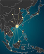 Hongkong headquarter, Asia Map