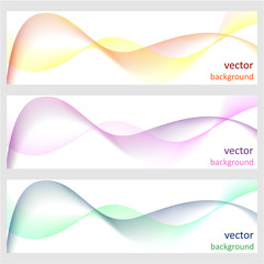 Poster - set abstract vector background