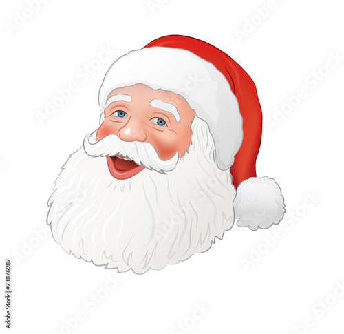 Weihnachtsmann, Kopf. ai Adobe Stock