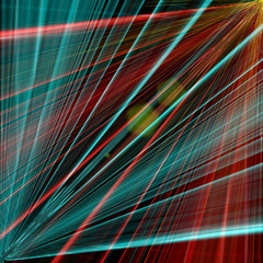 Poster - fantastic stripe design with lights