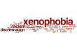 Xenophobia word cloud
