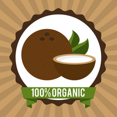 Sticker - organic healthy food design