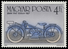 Stamp Printed In Hungary Shows BMW R47