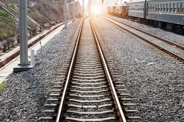 Wall Mural - The way forward railway