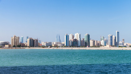 Wall Mural - Panoramic Skyline of Manama city, Bahrain