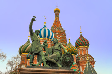 Fototapete - St Basil Cathedral, Moscow, Russia.