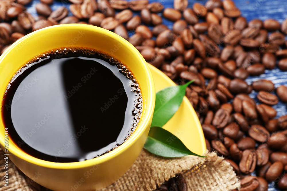 Cup of coffee close-up