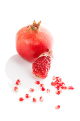 Canvas Print - Pomegranate isolated.