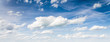 Leinwandbild Motiv blue sky with cloud closeup