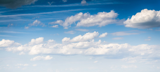 Wall Mural - blue sky with cloud closeup