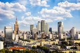 Fototapeta Miasto - Warsaw business district