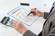 © stnazkul - Businessman analyzing report, business performance concept