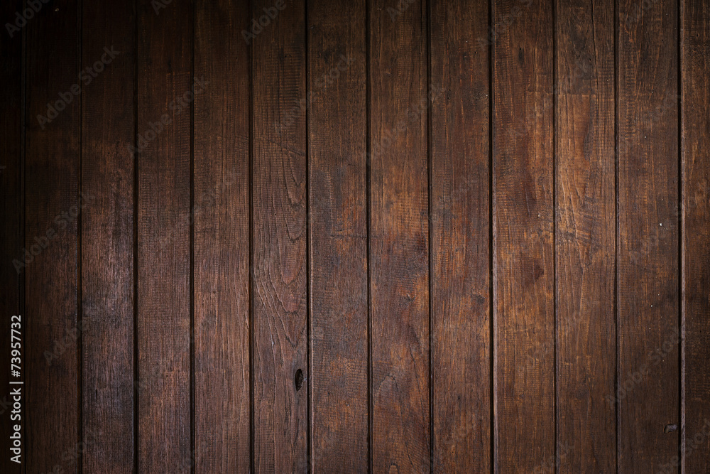 wood brown wall plank background - obrazy, fototapety, plakaty 