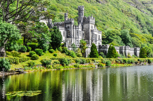Kylemore Abbey in Connemara, Ireland Wallpaper Mural