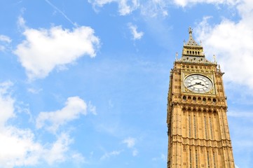 Wall Mural - Big Ben in London and copy space