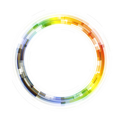 Poster - Colorful Transparent Circle Symbol. Template for Covers, Posters
