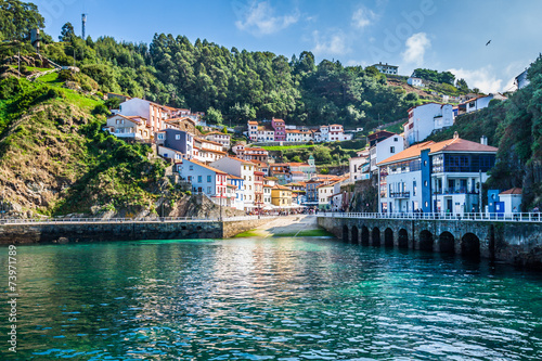 Fotografia  Cudillero, fishing village in Asturias (Spain)