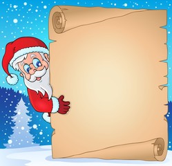 Wall Mural - Christmas topic parchment 3