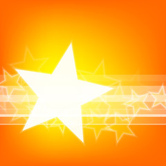 Poster - Abstract glowing stars colorful background