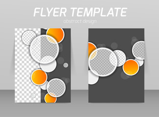 Abstract flyer template design