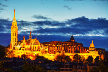 Wall Mural - Old Budapest with Matthias church